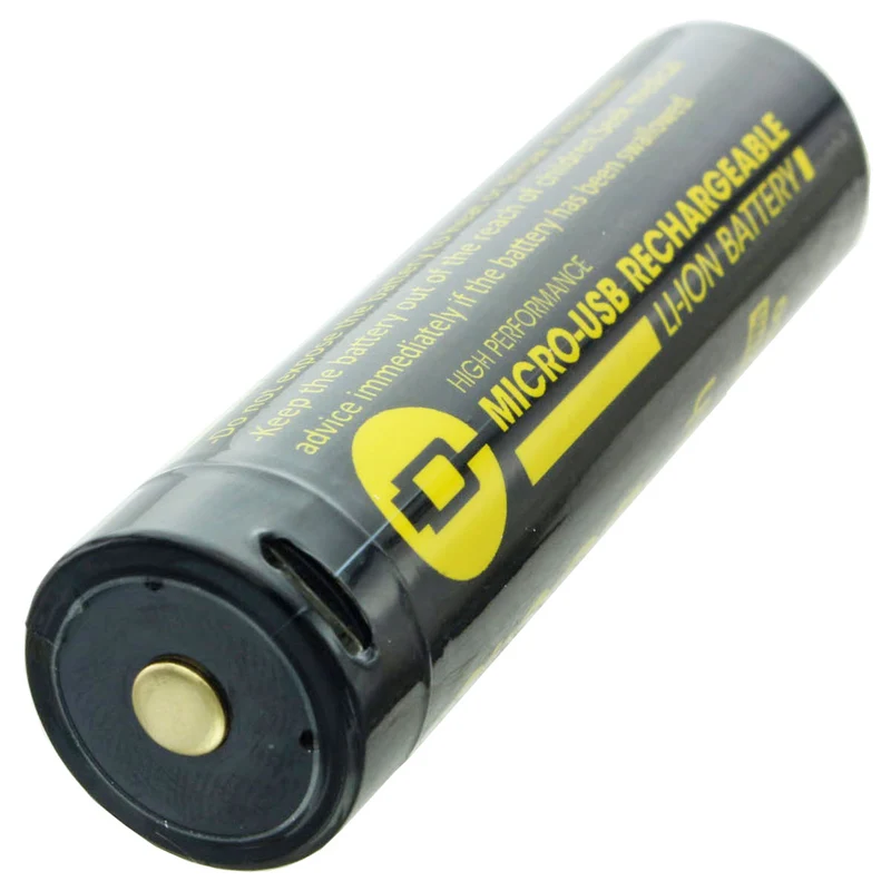 AccuCell 18650 Akku Micro-USB-Ladebuchse 3,7V 3300mAh Li-Ion Akku