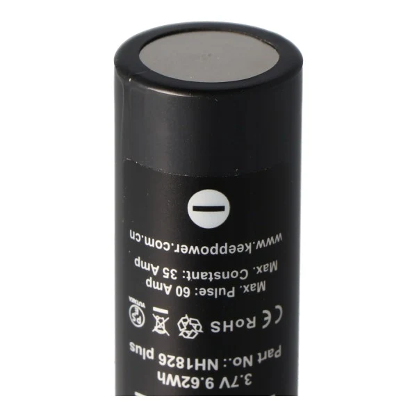 Keeppower IMR18650 Plus 2600mAh 3,7V (US18650VTC5A) 2600mAh (Flat Top) inkl. Akkuschutzbox