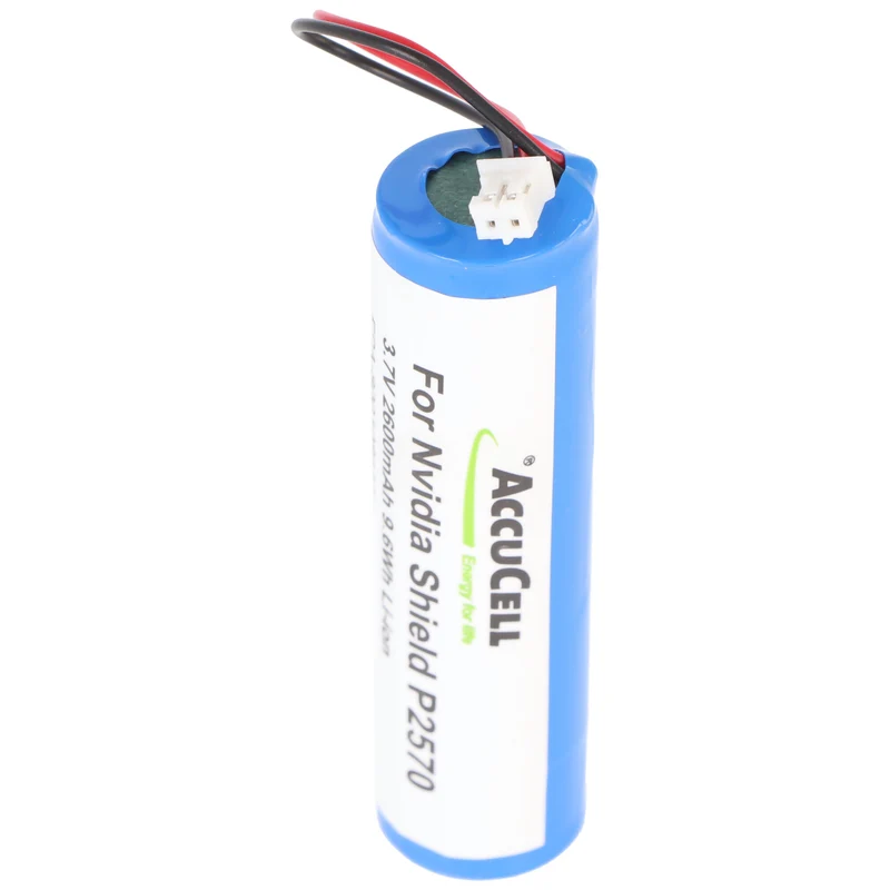AccuCell Akku Nvidia Shield P2570, Nvidia LC18650 3,7V 2600mAh