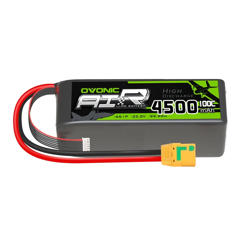 Ovonic Air 6S 4500mAh 22,2V 100C XT90 RC Car Flugzeug Helikopter LiPo Akku