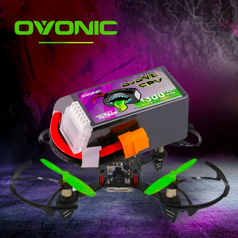Ovonic Rebel 2.0 5S 1300mAh 18,5V 130C XT60 LiPo Akku (2 Stück)