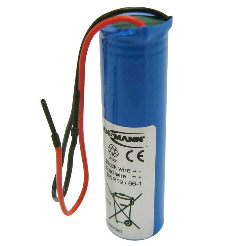 Ansmann Akkupack Li-ion 3,7V 2600mAh 1S1P 10cm Kabel 1INR19 / 66-1, 2347-3008-06