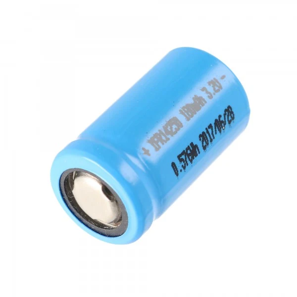 AccuCell IFR14250 180mAh 3,2V LiFePo4 Akku ungeschützt Pluspol flach