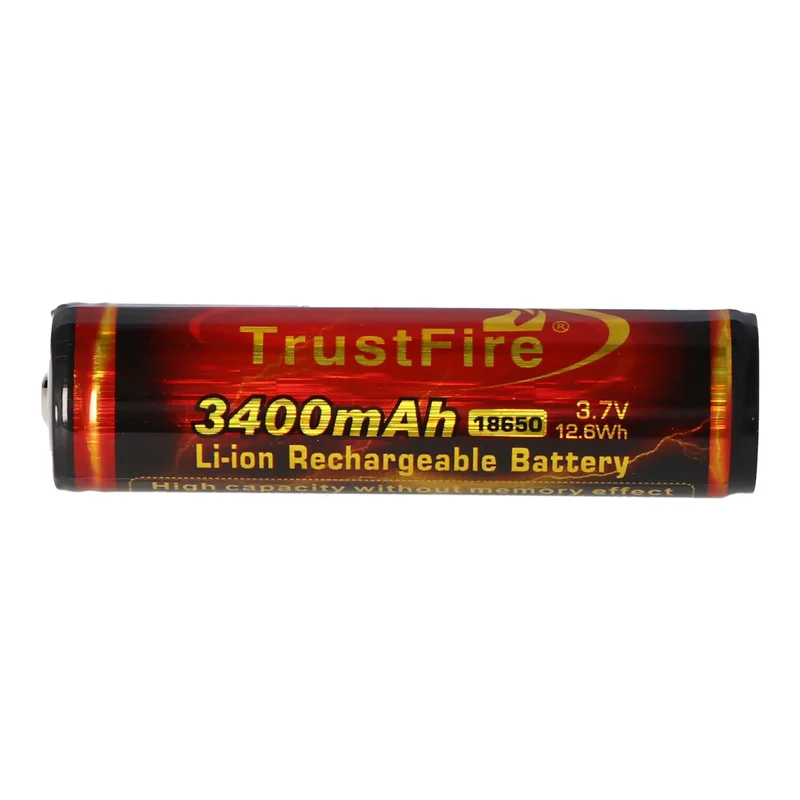 Trustfire 18650 3400mAh 3,6V - 3,7V PCB geschützter Li-Ion-Akku