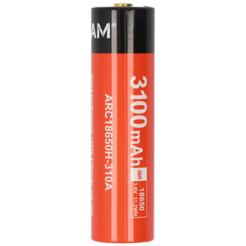 AceBeam 18650 Li-Ion Akku 3,7V 3100mAh mit Schutzschaltung