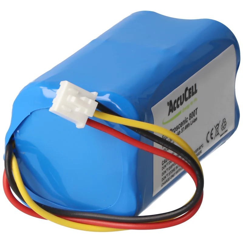 AccuCell Akku für Proscenic 800T Li-ion 820T, 830T, 820S nur mit dem weißen Stecker