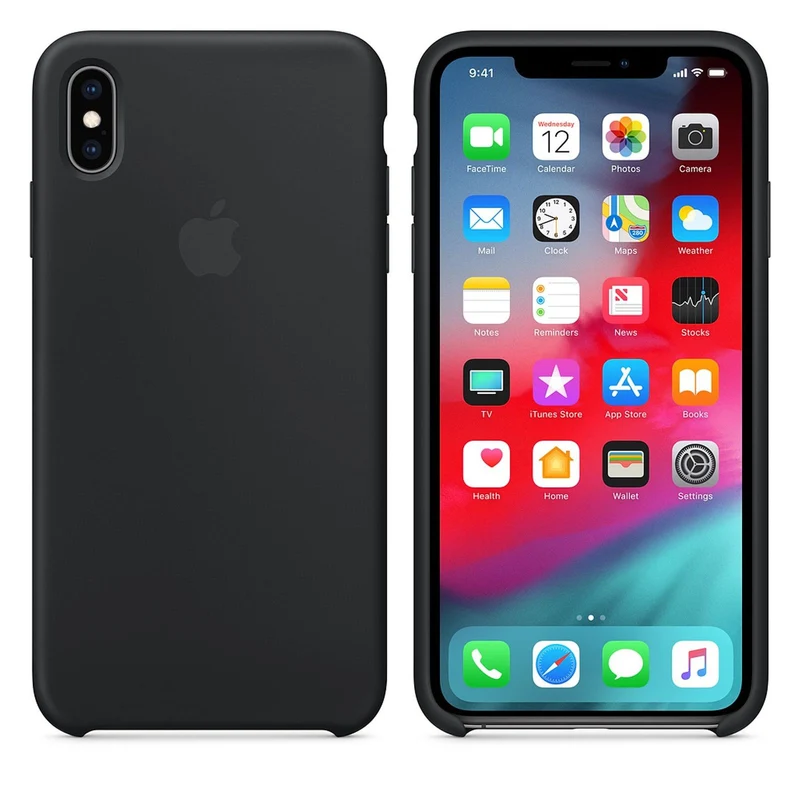 Apple Silikon Case für iPhone Xs Max Schwarz