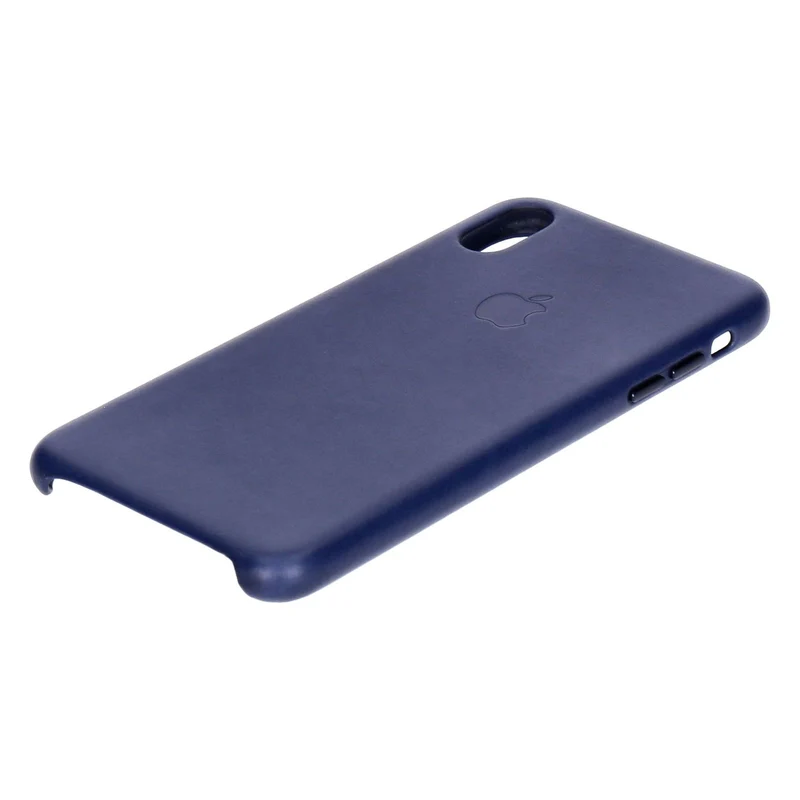 Apple Leder Case für iPhone Xs Max Mitternachtsblau