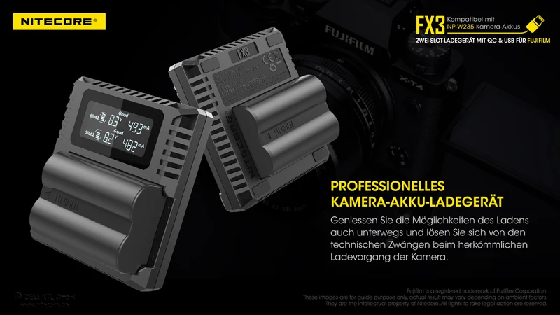 Nitecore FX3 - für Fuji Cameras