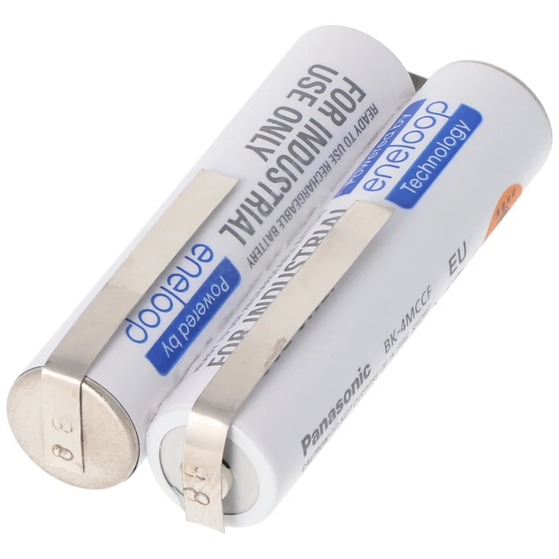 Panasonic Eneloop Philips Rasierer BT9290 Akku 2,4 Volt 800mAh AAA Lötfahnen 2mm