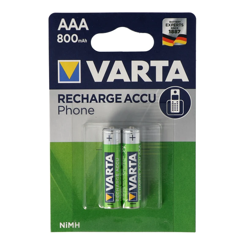 Varta T398 Phone Power Akku Micro/AAA 800mAh 2er Pack T398