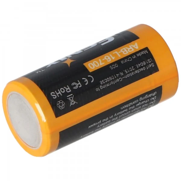 Fenix CR123 A 700mAh Li-Ion Akku 16340 3,6V