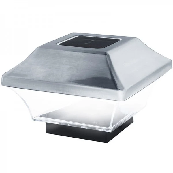 EZ Solar Zaunpfostenleuchte Solar LED Leuchte für Zaunpfähle