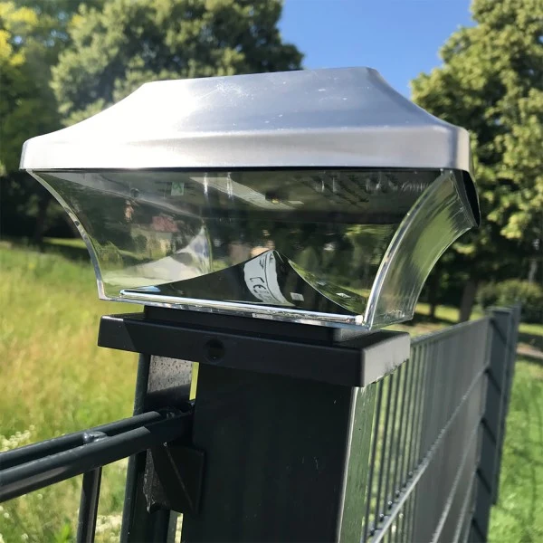 EZ Solar Zaunpfostenleuchte Solar LED Leuchte für Zaunpfähle