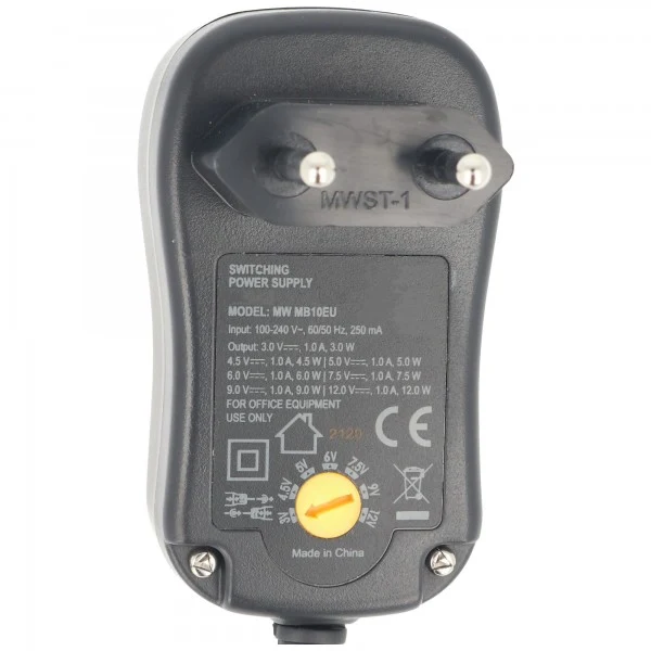 Goobay Universal Stabilisiertes Schaltnetzteil Eco-Friendly mit 1000mA