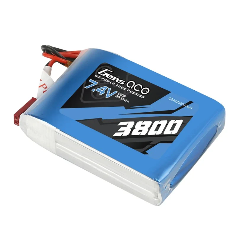 Gens Ace 3800 mAh 7,4 V 2S1P TX Lipo-Akkupack mit JST-SYP-Stecker