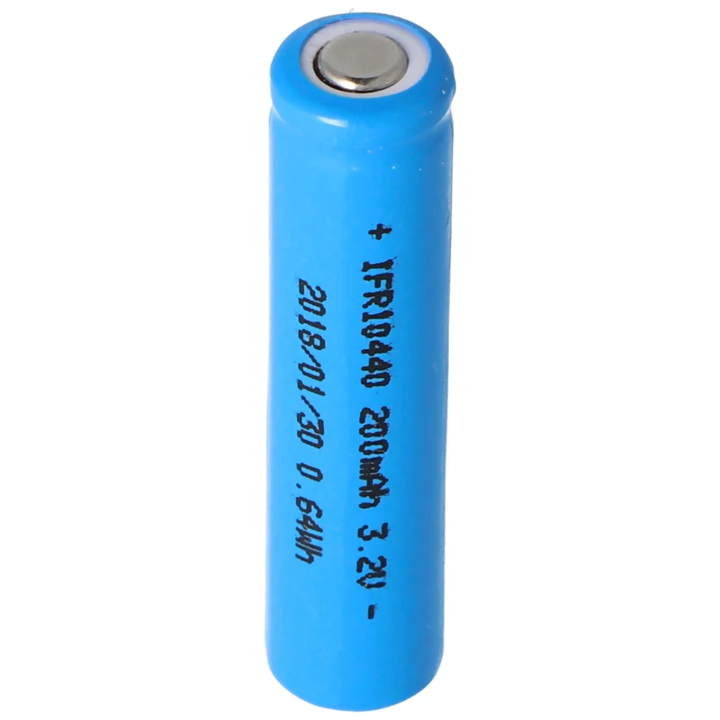 AccuCell IFR 10440 200mAh 3,2V LiFePo4 Akku (Flat Top) ungeschützt
