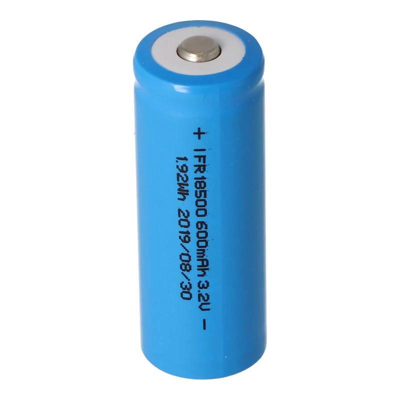 EIZfan IFR 18500 600mAh 3,2V LiFePo4 Akku Button Top ungeschützt