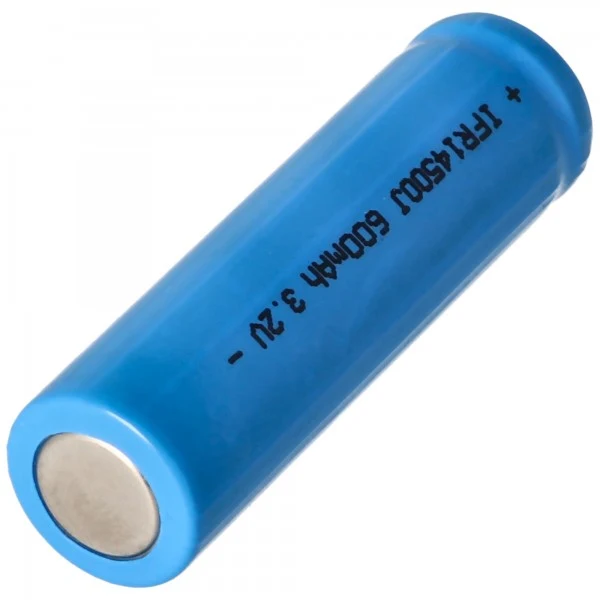 AccuCell 3,2V IFR 14500 AA 600mAh LiFePo4 ungeschützt