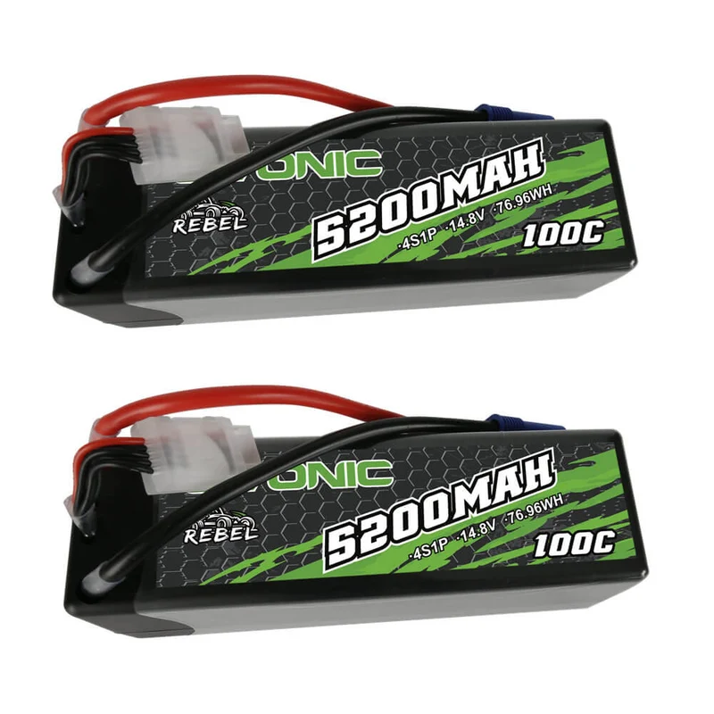 Ovonic Rebel 4S 5200mAh 14,8V 100C Hardcase EC5 LiPo Akku (2 Stück)