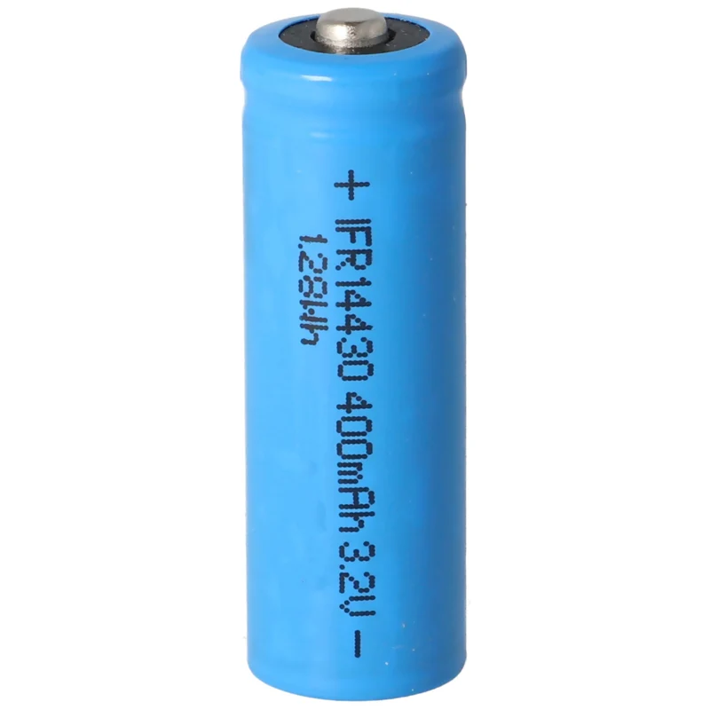 AccuCell IFR 14430 400mAh 3,2V LiFePo4 Akku mit Kopf