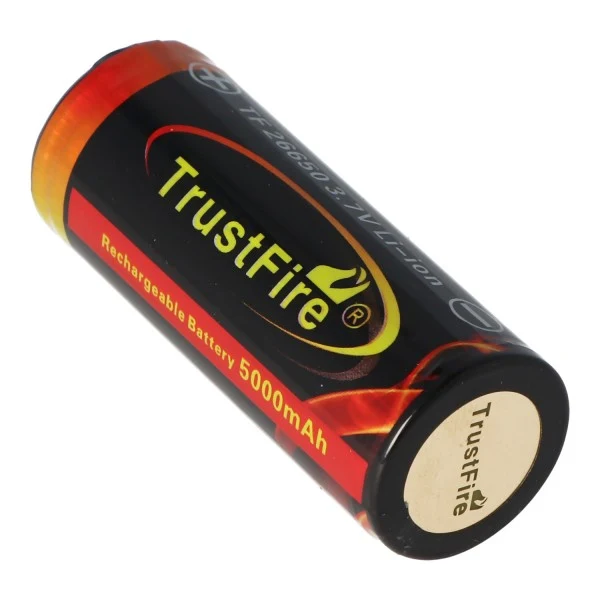 Trustfire 26650 5000mAh 3,7V geschützter Li-Ion Akku