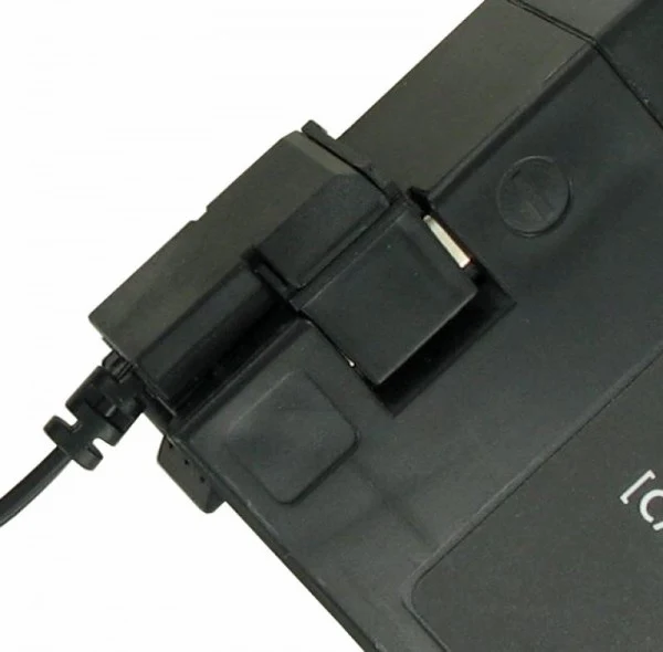 AccuCell Schnellladegerät Clip Kontakt Panasonic Akku VW-VBF2E, MP1250