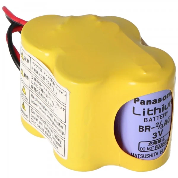 Panasonic Lithium Batterie max. 2900mAh CNC BR-2/3AGCT4A, Fanuc A98L-0031-0025, BR-2/3AG, mit Panasonic Zellen in Erstausrüsterqualität, kein billiger Nachbau