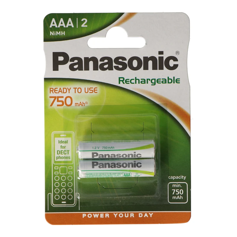 Panasonic Akku Micro/AAA 1600mal wiederaufladbar 2er Blister