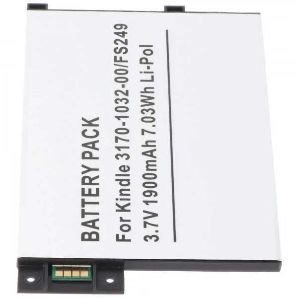 AccuCell Akku passend für Amazon Kindle 3, Kindle 3 WiFi, Kindle Graphite 170-1032-00