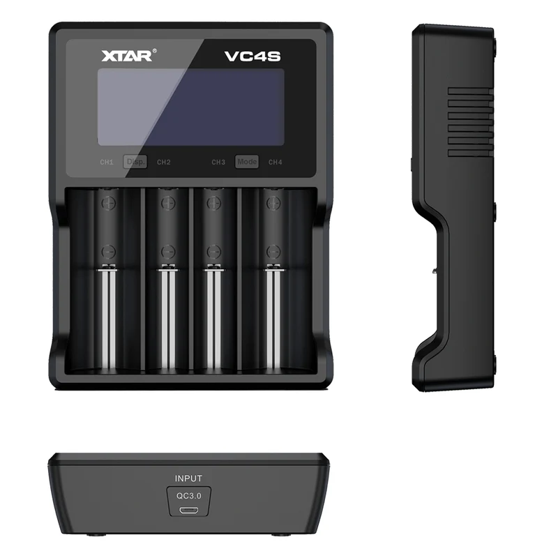 Xtar VC4S - Ladegerät für Li-Ion 3,6V - 3,7V und NIMH 1,2V (1,5V) Akkus