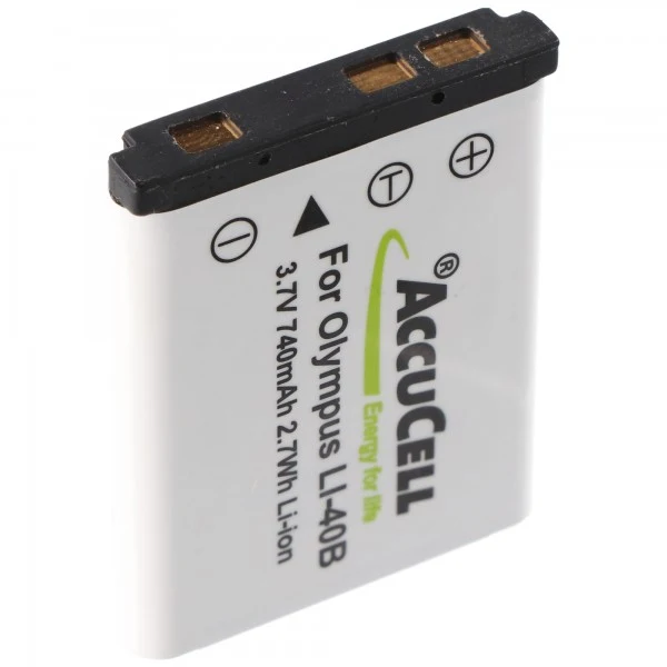AccuCell Akku passend für Kodak M873, Akku passend für Leica Sofort Kamera, Akkutyp BP-DC17