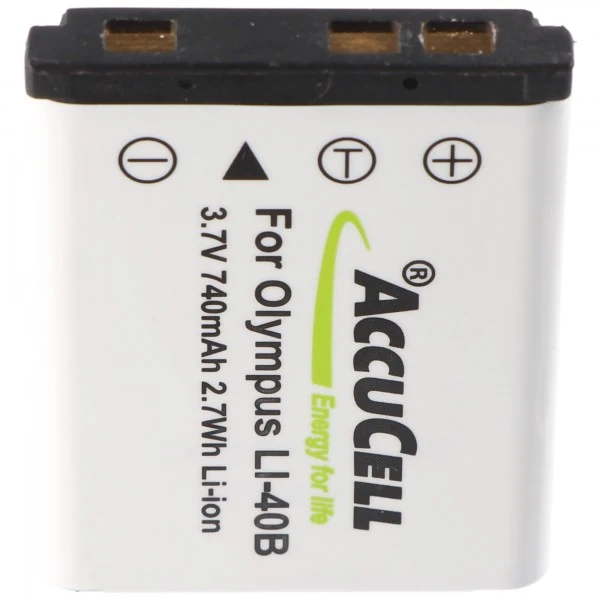 AccuCell Akku passend für Kodak M873, Akku passend für Leica Sofort Kamera, Akkutyp BP-DC17