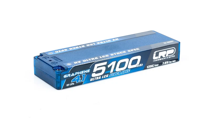 LRP HV Ultra LCG Stock Spec GRAPHENE-4.1 2S 5100mAh Hardcase 7.6V 135C/65C