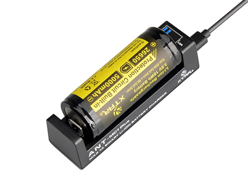 Xtar ANT MC1 Plus Ladegerät Li-Ion 3,7V inkl. USB-Kabel bis 1A Ladestrom