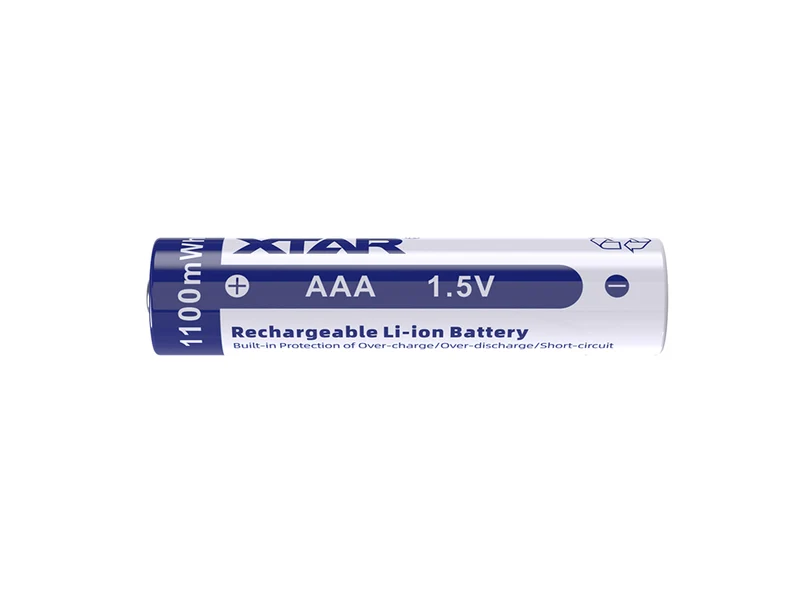 XTAR AAA 1,5V 1200mWh (ca. 700mAh) Lithium Ionen Akku