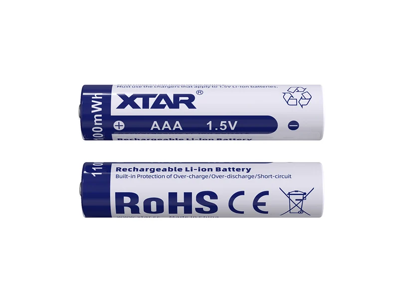 XTAR AAA 1,5V 1200mWh (ca. 700mAh) Lithium Ionen Akku
