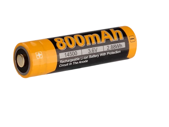 Fenix 14500 - 800mAh, 3,6V - 3,7V ARB-L14-800 Li-Ion-Akku (Pluspol erhöht)