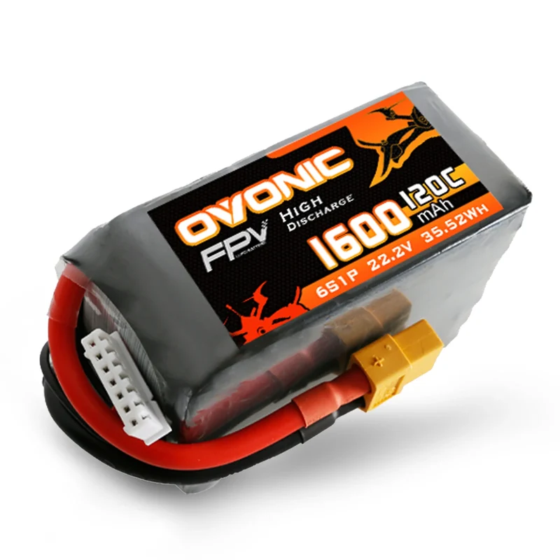 Ovonic FPV 6S 1600mAh 22,2V 120C XT60 (4 Stück)