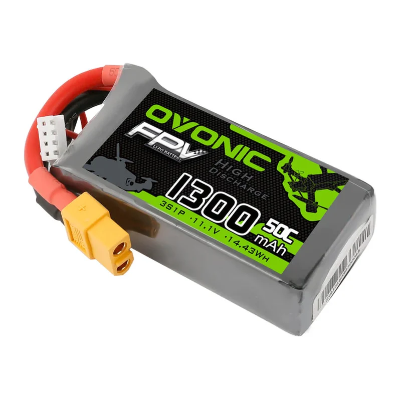 Ovonic FPV 3S 1300mAh 50C 11,1V XT60 LiPo Akku