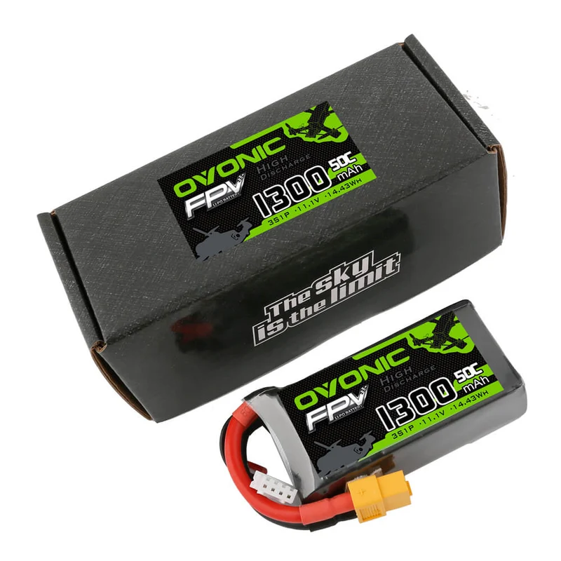 Ovonic FPV 3S 1300mAh 50C 11,1V XT60 LiPo Akku