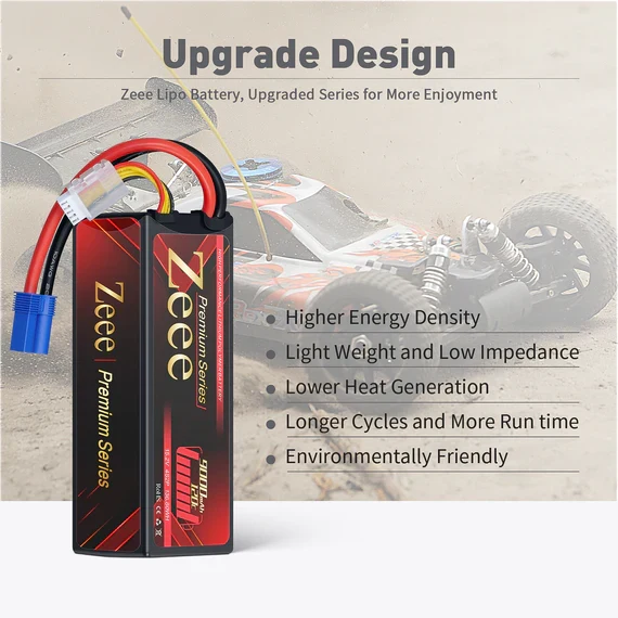 Zeee Premium Series 4S 9000mAh 15,2V 120C Hardcase EC5 (2 Stück)