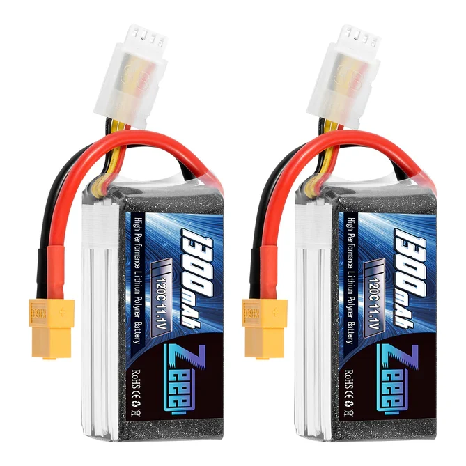 Zeee 3S 1300mAh 11,1V 120C Graphen XT60 Lipo Akku (2 Stück)