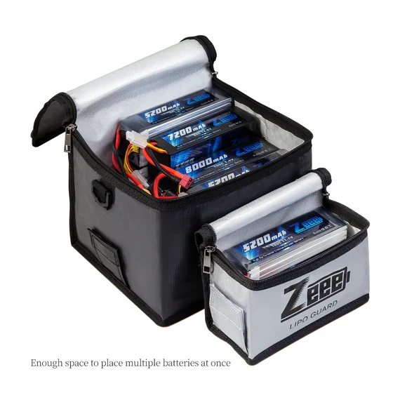 Zeee Akku Safe Bag Lipo Battery Storage Guard Safe Pouch (2 Stück)