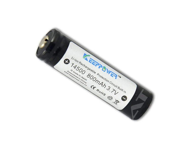 Keeppower 14500 - 800mAh, 3,7V Li-Ionen-Akku geschützt