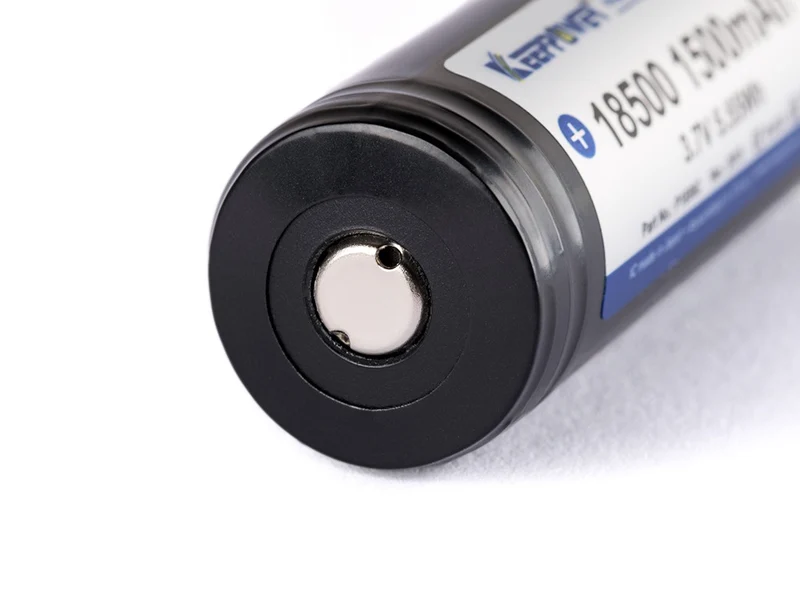 Keeppower 18500 - 1500mAh, 3,6V - 3,7V Li-Ionen-Akku geschützt