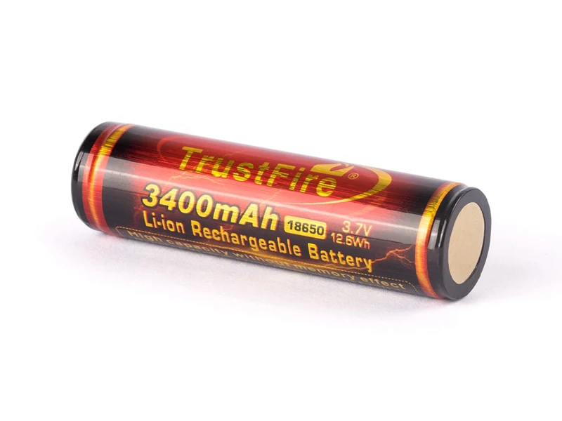 Trustfire 18650 3400mAh 3,6V - 3,7V PCB geschützter Li-Ionen-Akku (Flame)