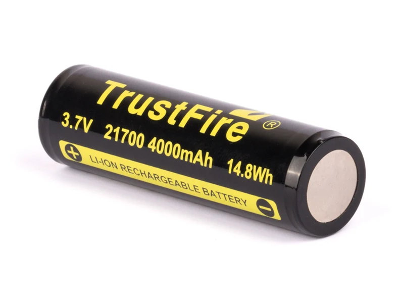 Trustfire 21700 4000mAh 3,6V - 3,7V PCB geschützter Li-Ionen-Akku