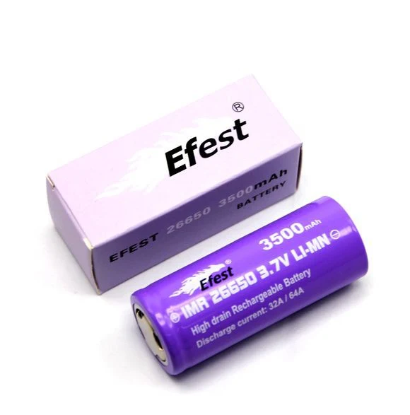 Efest Purple IMR26650 mit 3500mAh, 3,7V Li-Ion-Akku (High Drain)