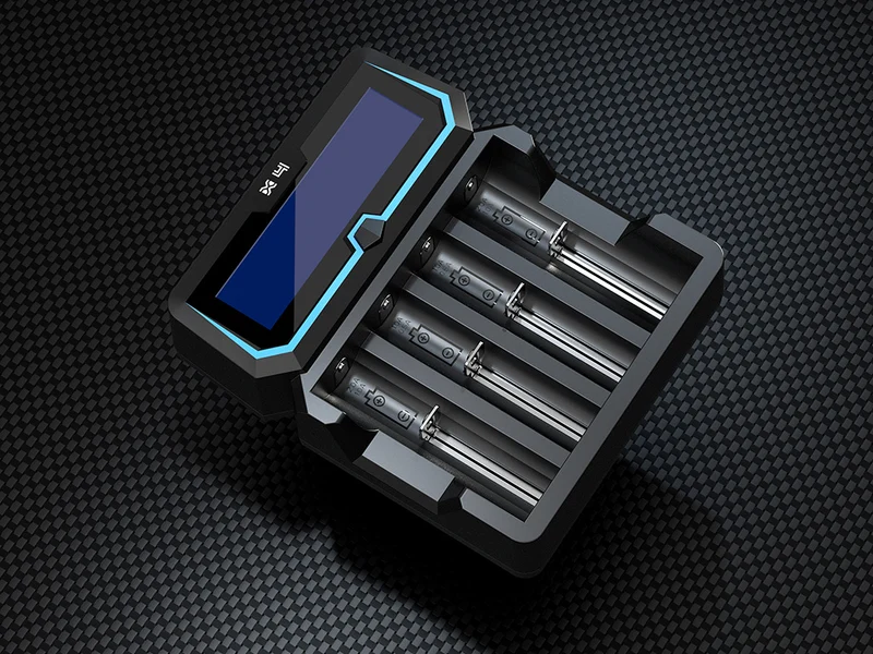 Xtar X4 – Vier-Schacht Ladegerät für Lithium Ionen und Ni/MH Akkus